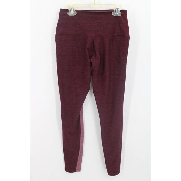 VICTORIA'S SECRET PINK LEGGINGS SIZE SMALL BURGUNDY RED - Picture 3 of 6